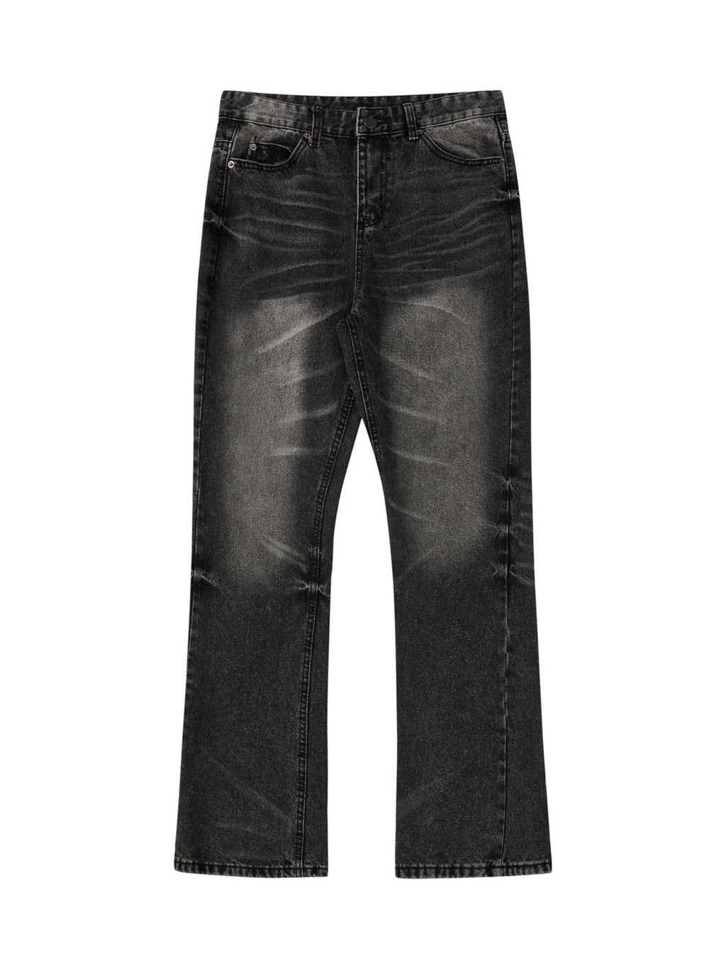 Flared Washed Jeans