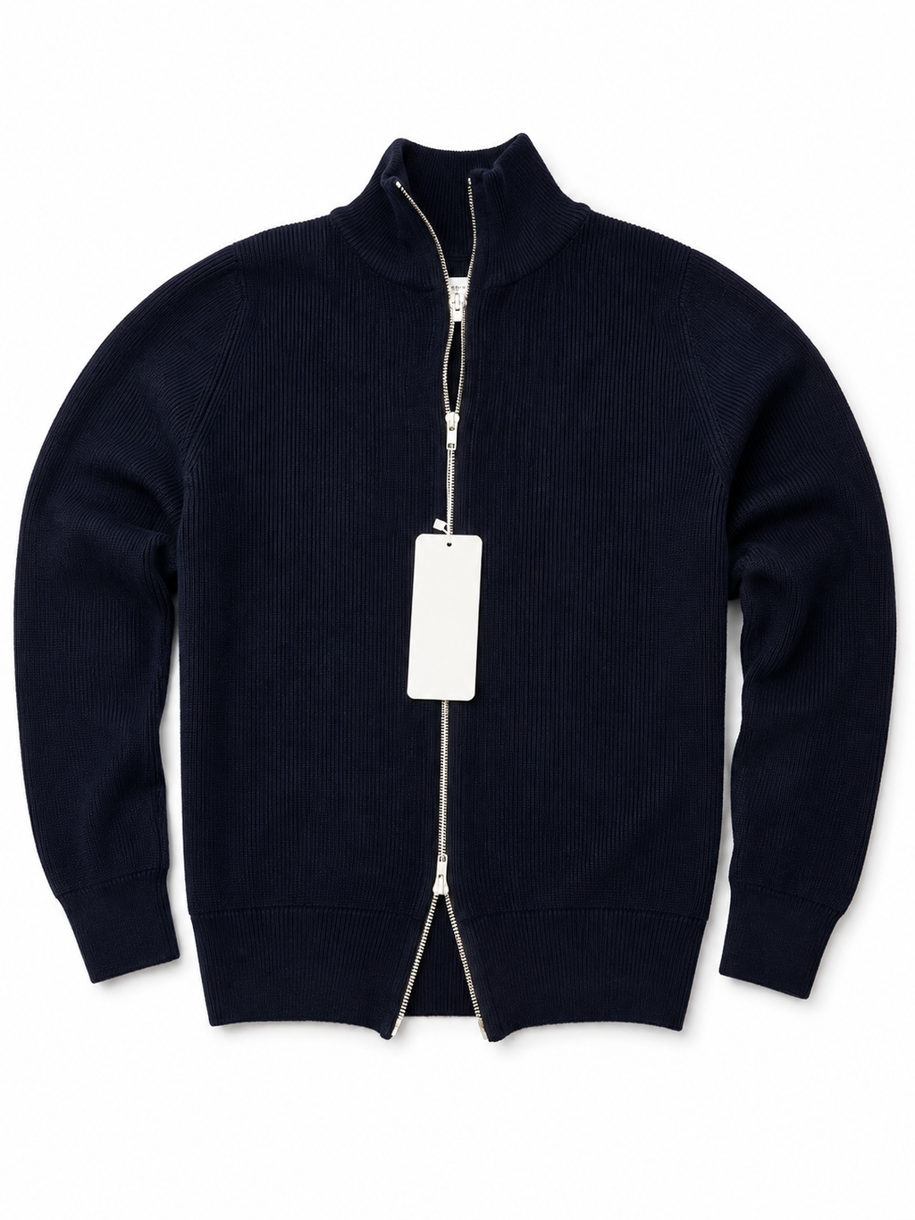 Zipper Half-neck Knitted Sweater