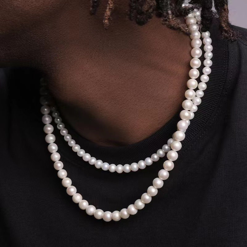 Round Pearl Clavicle | Necklace