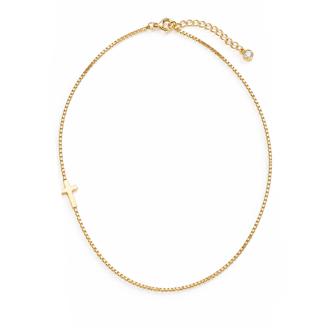 Minimalist Cross Chain | Necklace