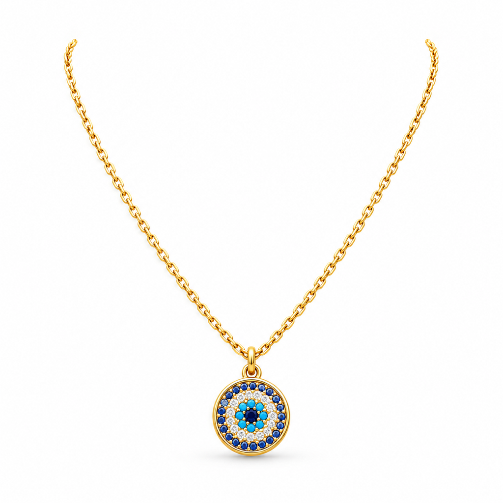 Colorful Zircon Round | Necklace