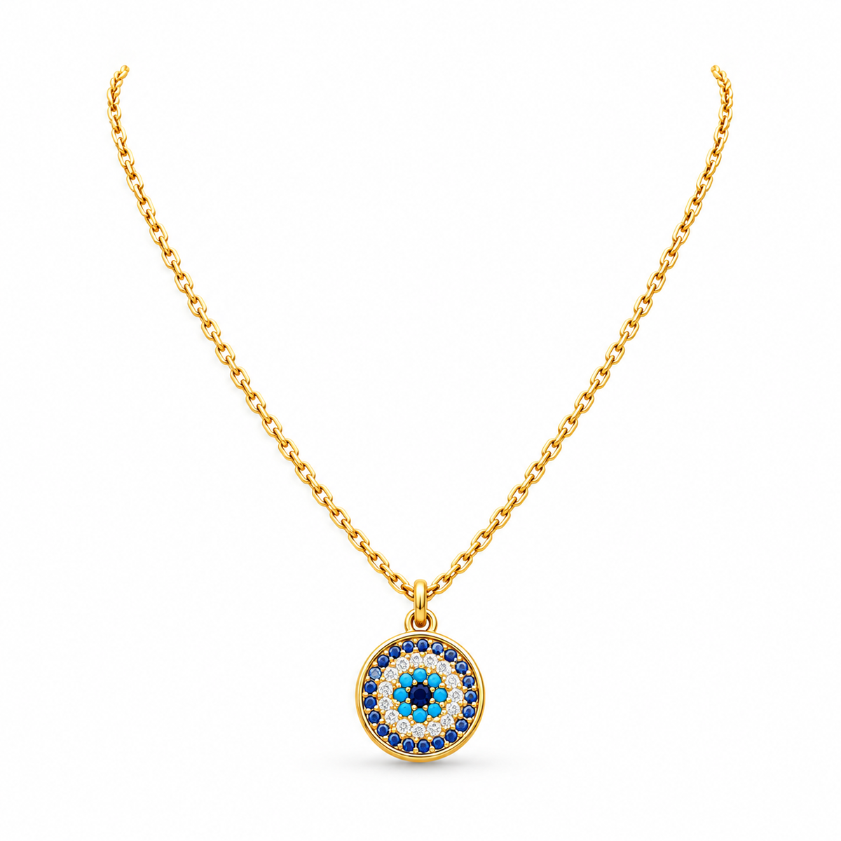 Colorful Zircon Round | Necklace