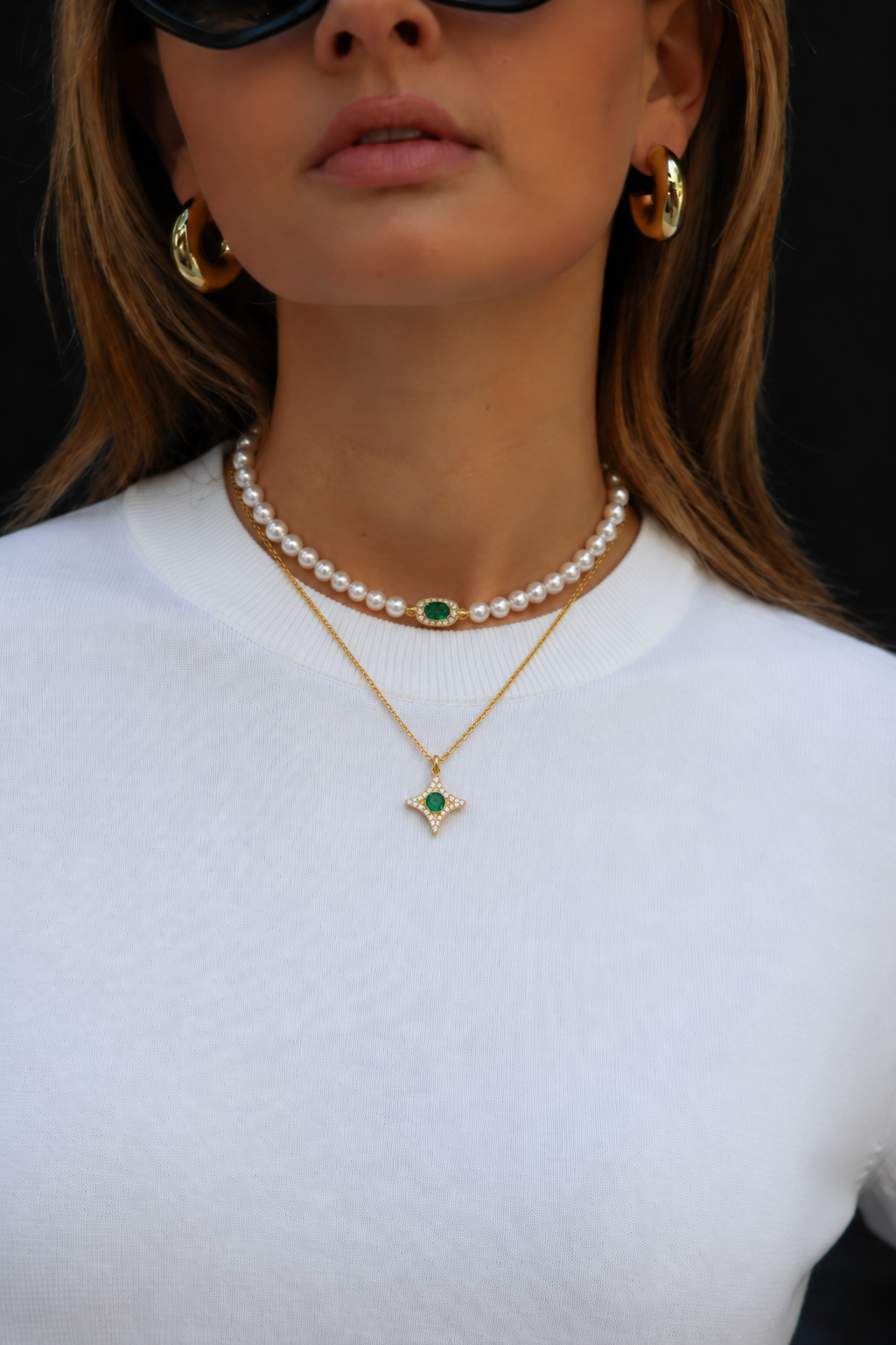 Green Pearl Set | Necklace