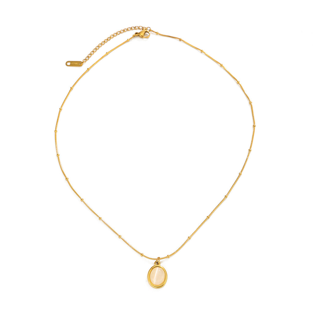 White GEMSTONE CHAIN | Necklace