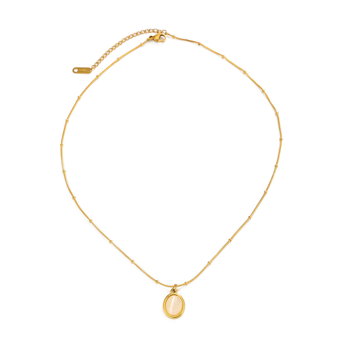 White GEMSTONE CHAIN | Necklace