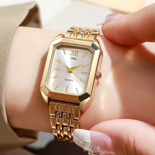 Sofia | Retro Gold Watch