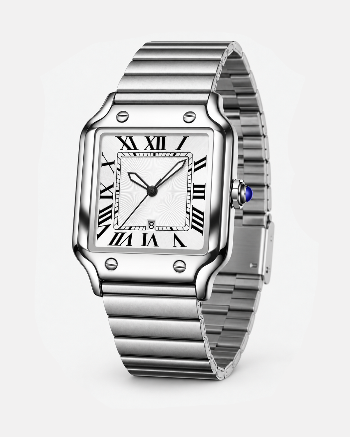 Vincente | Retro Silver Watch