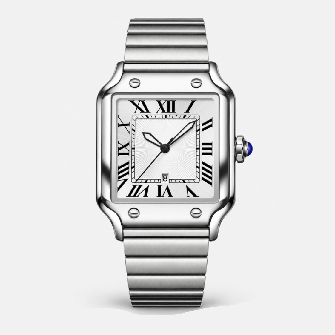 Vincente | Retro Silver Watch