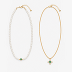 Green Pearl Set | Necklace