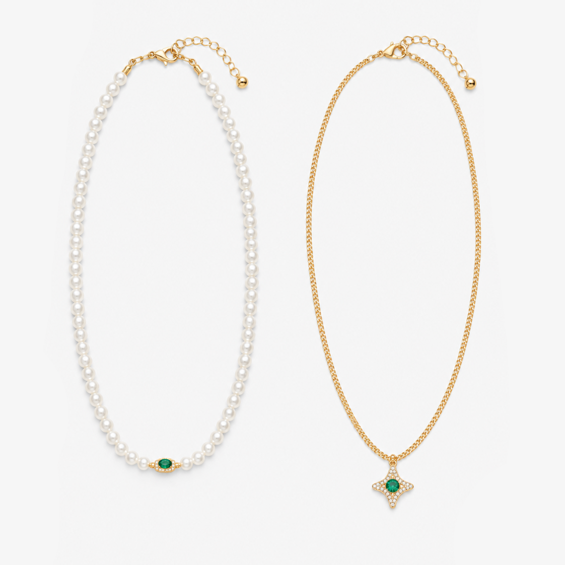 Green Pearl Set | Necklace