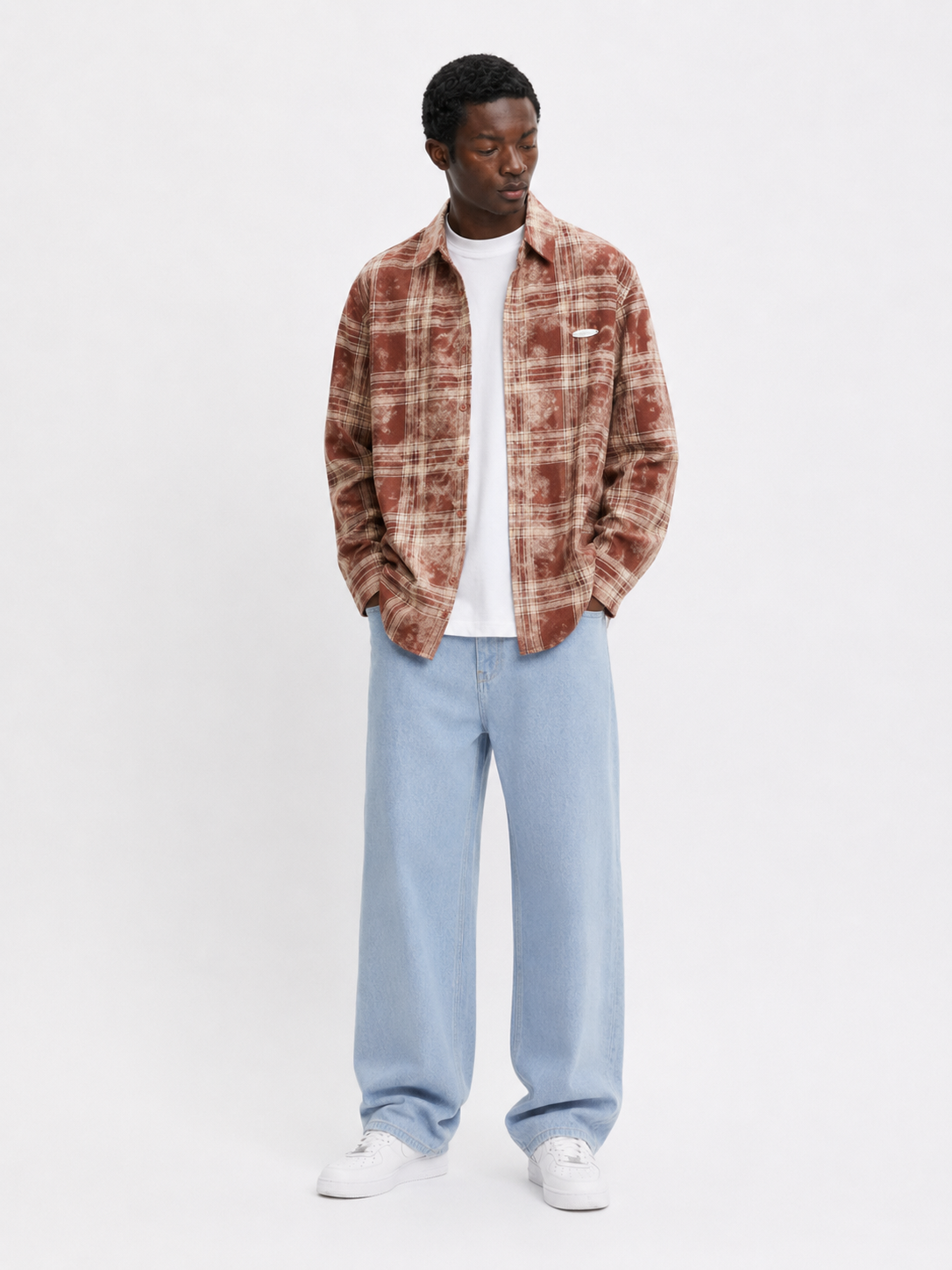 Japanese Plaid Long Sleeve Shirt