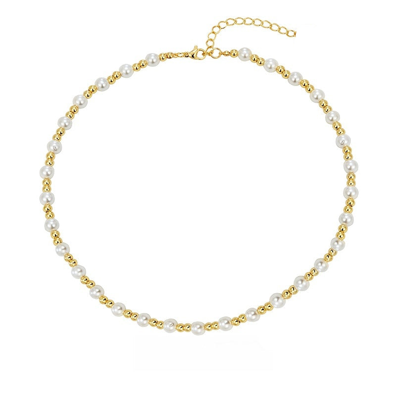 Gold Plated Shell Pearl | Necklace