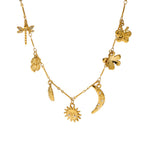 Moon Flower Pendant | Necklace