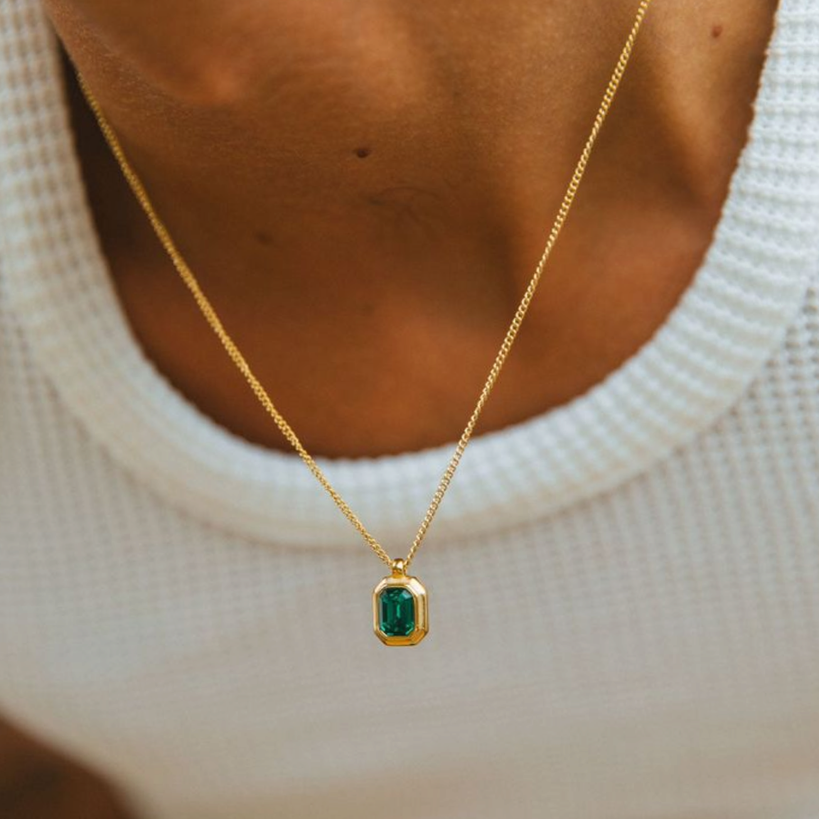 Green Geam | Necklace